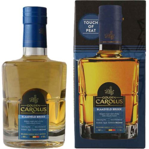 Gouden carolus blaasveld broek peated whisky 46% 50cl