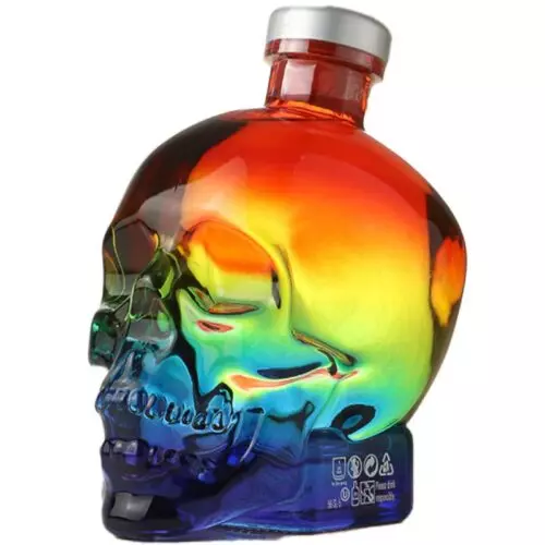Crystal head rainbow pride skull 43% vodka 70cl