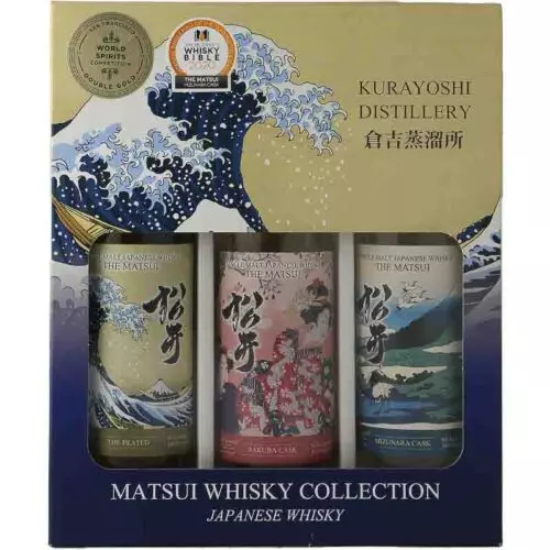 The matsui whisky tasting box 48% 3 x 20cl