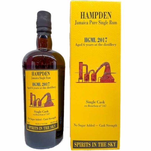 Hampden hgml 2017 single cask 6 jaar voor sits