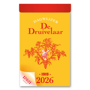 De druivelaar 2026 agenda blok scheurkalender