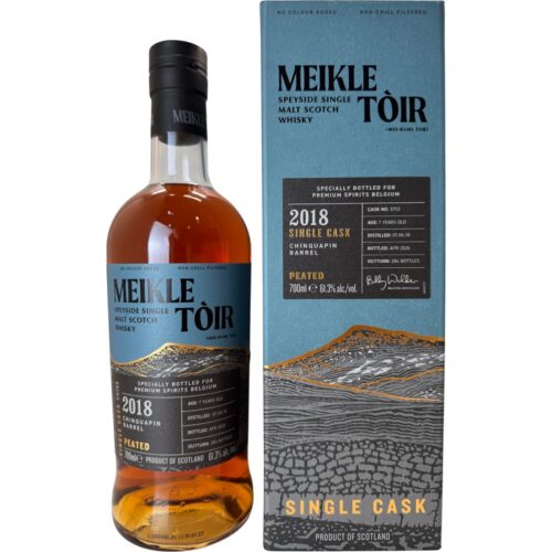 Meikle toir 7y 2018 single cask chinquapin  whisky 61,3% 70cl