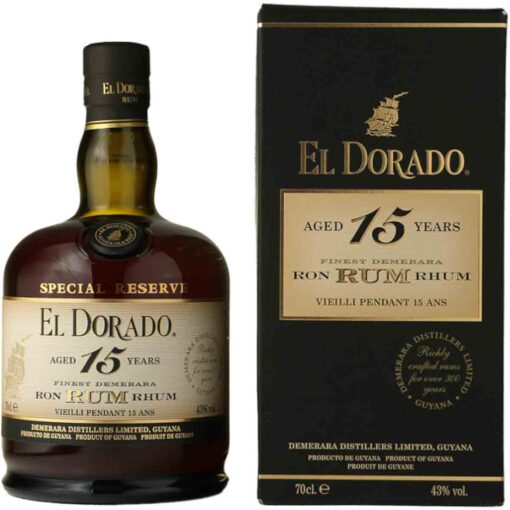 El dorado guyana 15y rum 43% 70cl